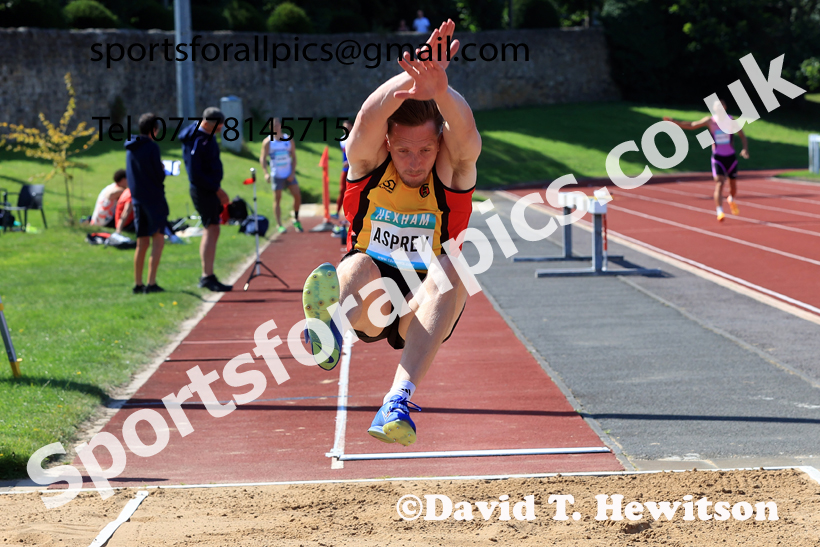 Decathlon long jump, 2025 EAP International Combined Events, Hexham, Northumberland.  Photo: David T. Hewitson/Sports for All Pics